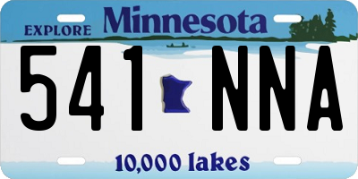MN license plate 541NNA