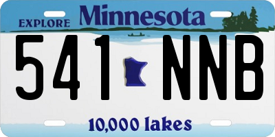 MN license plate 541NNB