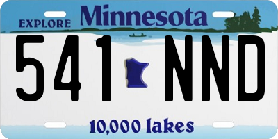 MN license plate 541NND