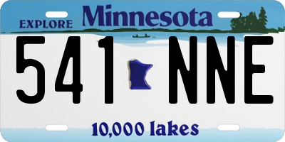MN license plate 541NNE
