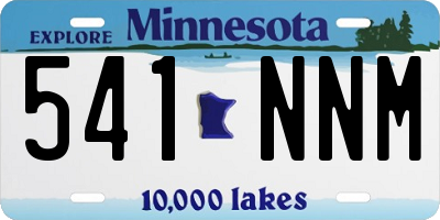 MN license plate 541NNM