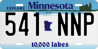 MN license plate 541NNP