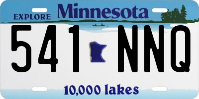 MN license plate 541NNQ