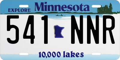 MN license plate 541NNR