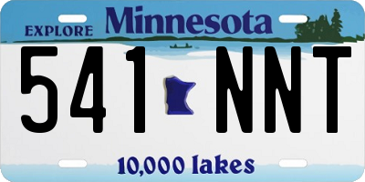 MN license plate 541NNT