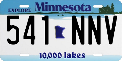 MN license plate 541NNV