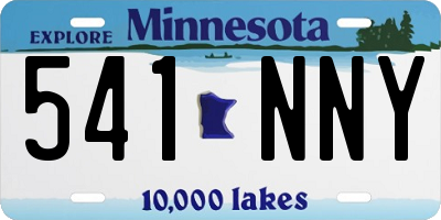 MN license plate 541NNY