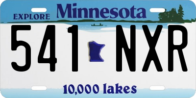 MN license plate 541NXR