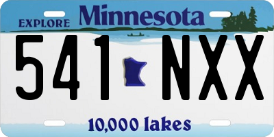 MN license plate 541NXX