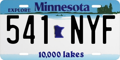 MN license plate 541NYF