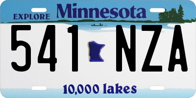 MN license plate 541NZA