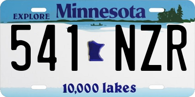 MN license plate 541NZR