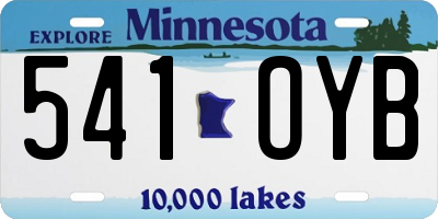 MN license plate 541OYB