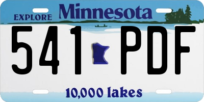 MN license plate 541PDF