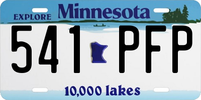 MN license plate 541PFP