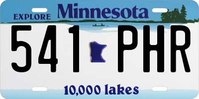 MN license plate 541PHR