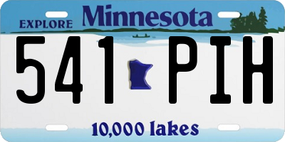 MN license plate 541PIH