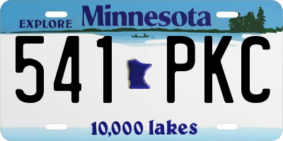 MN license plate 541PKC