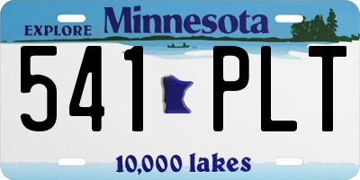 MN license plate 541PLT