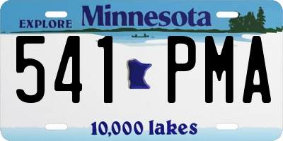 MN license plate 541PMA
