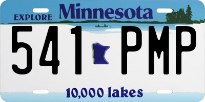 MN license plate 541PMP