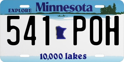 MN license plate 541POH