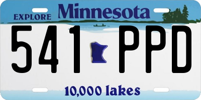 MN license plate 541PPD