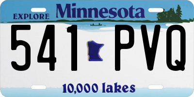 MN license plate 541PVQ
