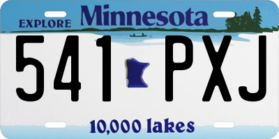 MN license plate 541PXJ