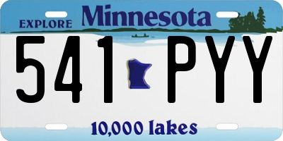 MN license plate 541PYY