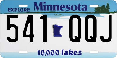 MN license plate 541QQJ