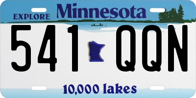 MN license plate 541QQN