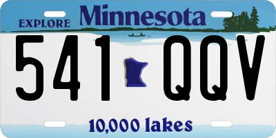 MN license plate 541QQV