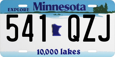 MN license plate 541QZJ