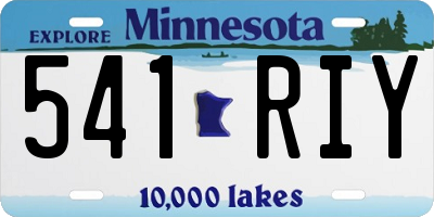 MN license plate 541RIY