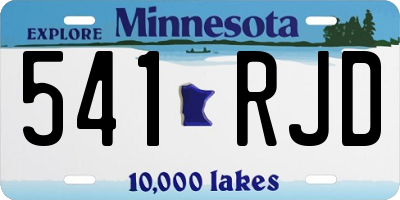 MN license plate 541RJD