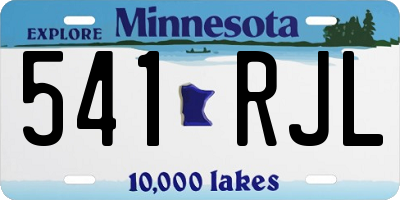 MN license plate 541RJL