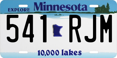 MN license plate 541RJM