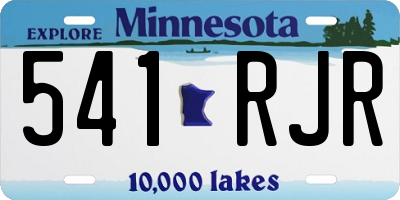 MN license plate 541RJR