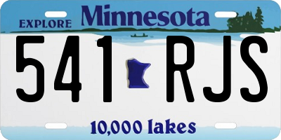 MN license plate 541RJS