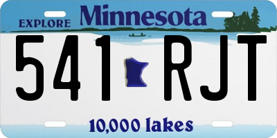 MN license plate 541RJT