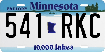 MN license plate 541RKC