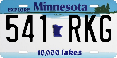 MN license plate 541RKG
