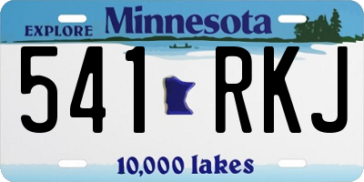 MN license plate 541RKJ