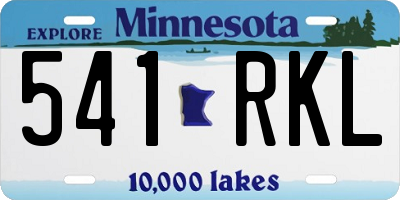 MN license plate 541RKL