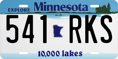 MN license plate 541RKS