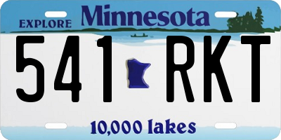 MN license plate 541RKT