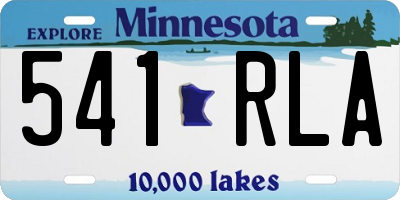 MN license plate 541RLA
