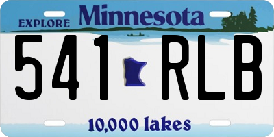 MN license plate 541RLB