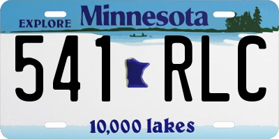 MN license plate 541RLC